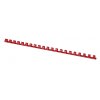 Grzbiety do bindowania OFFICE PRODUCTS, A4, 6mm (25 kartek), 100 szt., plastik, czerwone