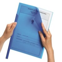 Obwoluta do grzbietów zaciskowych niebieska 50szt DURABLE 2919-06