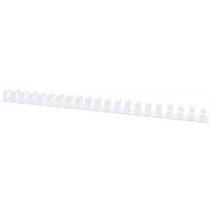 Grzbiety do bindowania OFFICE PRODUCTS, A4, 19mm (165 kartek), 100 szt., białe
