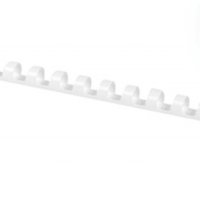 Grzbiety do bindowania OFFICE PRODUCTS, A4, 8mm (45 kartek), 100 szt., białe