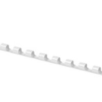 Grzbiety do bindowania OFFICE PRODUCTS, A4, 6mm (25 kartek), 100 szt., białe