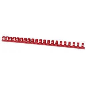 Grzbiety do bindowania OFFICE PRODUCTS, A4, 16mm (145 kartek), 100 szt., czerwone
