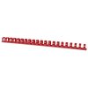 Grzbiety do bindowania OFFICE PRODUCTS, A4, 19mm (165 kartek), 100 szt., czerwone