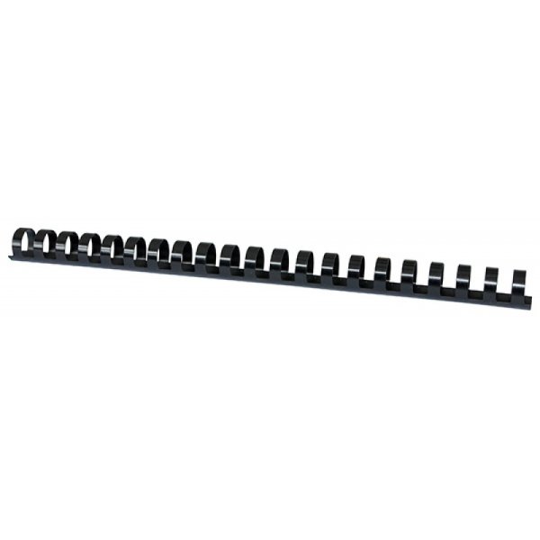 Grzbiety do bindowania OFFICE PRODUCTS, A4, 19mm (165 kartek), 100 szt., czarne