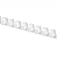 Grzbiety do bindowania OFFICE PRODUCTS, A4, 10mm (65 kartek), 100 szt., białe