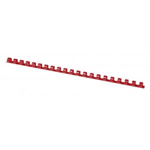 Grzbiety do bindowania OFFICE PRODUCTS, A4, 10mm (65 kartek), 100 szt., czerwone