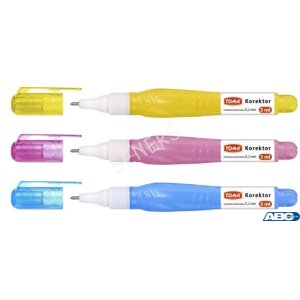 Korektor w płynie MINI, końcówka metalowa 0,2mm 3ml, biały TO-013 Toma