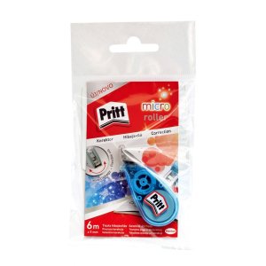 Korektor w taśmie PRITT, micro roller, 5mm x 6m, zawieszka, mix kolorów