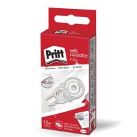 Kaseta wymienna do korektora w taśmie PRITT REFILL CASSETTE, 4,2mm x 12m, pudełko, zawieszka