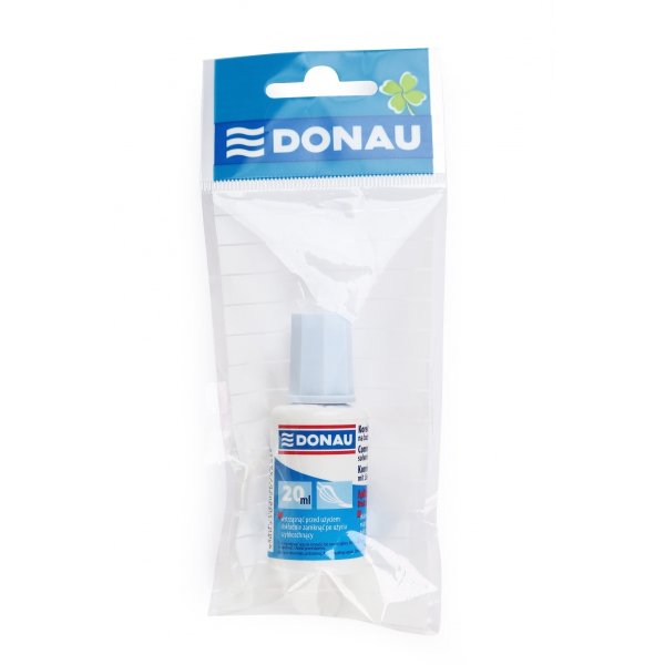 Korektor w płynie DONAU z pędzelkiem, 20ml, zawieszka