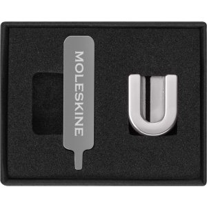 Przypinka MOLESKINE U, srebrna