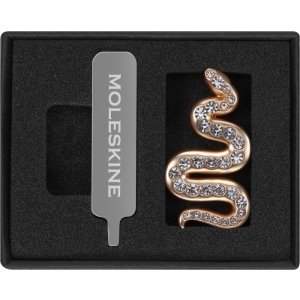 Przypinka MOLESKINE Crystal Snake 2025, złota