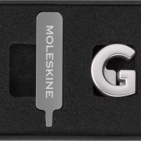 Przypinka MOLESKINE G, srebrna