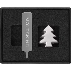 Przypinka MOLESKINE Choinka, srebrna