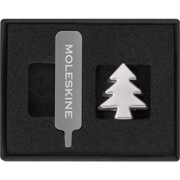 Przypinka MOLESKINE Choinka, srebrna