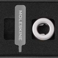 Przypinka MOLESKINE O, srebrna