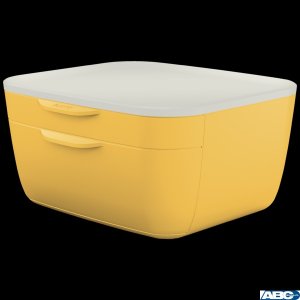 Pojemnik z szufladami Leitz Cosy, żółty 53570019