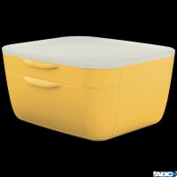 Pojemnik z szufladami Leitz Cosy, żółty 53570019