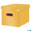 Duże pudełko do przechowywania Leitz Click & Store Cosy, w kształcie sześcianu Ciepły żółty 53470019