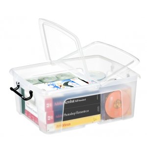 Pojemnik biurowy CEP Smartbox, 24l, transparentny