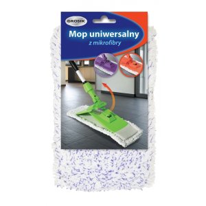 Mop GROSIK, uniwersalny z mikrofibry, wkład, 1 szt. mix kolorów