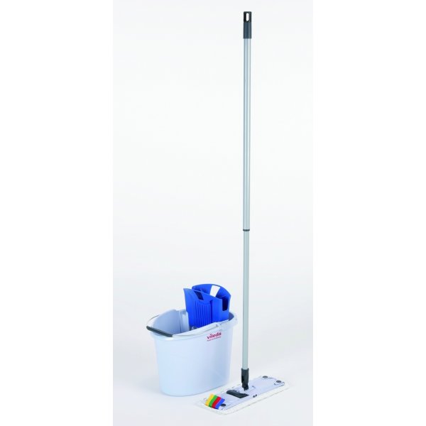 Zestaw VILEDA PROFESSIONAL UltraSpeed Mini, wiadro z wyciskaczem, kij teleskopowy, uchwyt, wkład Microlite