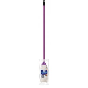 Mop GROSIK, sznurkowy z trzonkiem, 1 szt., mix kolorów