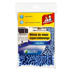 Wkład do mopa płaskiego JAN NIEZBĘDNY, z mikrofibry, granatowy