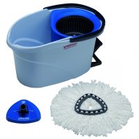 Zestaw VILEDA PROFESSIONAL UltraSpin Mini, wiadro z wyciskarką i podstawą mopa, niebieski