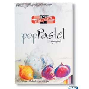 Blok do pasteli POPPASTEL 300x420mm 20ark 220g KOH-I-NOOR PA300M (5 KOLORÓW PASTELOWYCH PO 4 ARKUSZE) (X)