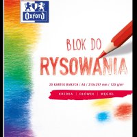 Blok rysowania OXFORD A4 20k 120G biały 400093195