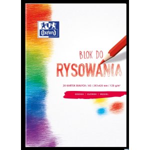 Blok rysowania OXFORD A3 20k 120G biały 400093197