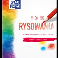 Blok rysowania OXFORD A3 20k 120G biały 400093197