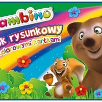 Blok rys. z kolor. kart. A4,16k BAMBINO *2878 ST.MAJEWSKI