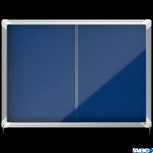 Gablota filcowa Nobo Premium Plus 8xA4, niebieska (drzwiczki przesówne) 1902565