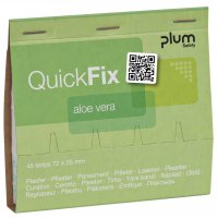 Plastry z aloesem PLUM QuickFix Aloe Vera, wkład, 45 szt.