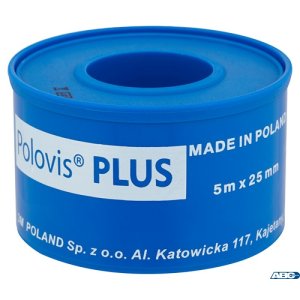 Hipoalergiczny przylepiec tkaninowy 5m x 25mm POLOVIS PLUS UU006387201