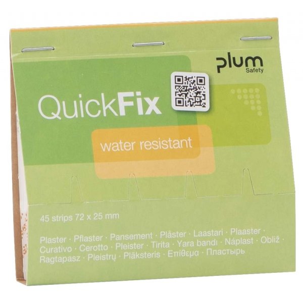 Plastry wodoodporne opatrunkowe PLUM QuickFix, wkład, 45 szt.