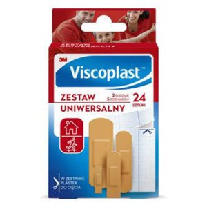 Zestaw plastrów VISCOPLAST, 24szt., mix kolorów