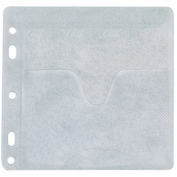 Koperty na 2 płyty CD/DVD Q-CONNECT, do wpinania, 40szt., białe