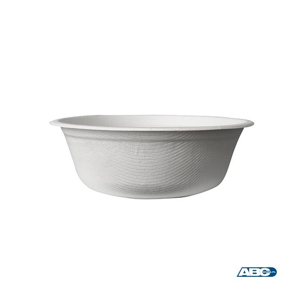 Miseczka z trzciny cukrowej 500ml, biała, op. 50 szt., 100% biodegradowalna 84590 (X)