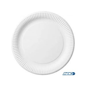 Talerzyk papierowy śr.23cm biały (100) 7500023