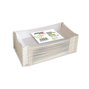 Tacki papierowe STELLA, małe, 100 szt., białe