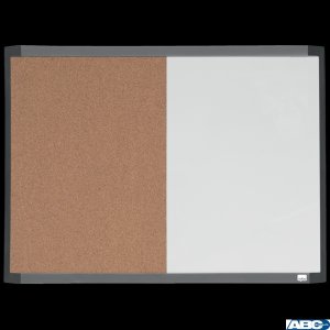 Mała tabliczka CombiBoard 585x430mm, tablica suchościeralna biała i korkowa (pół na pół) Nobo 1903784