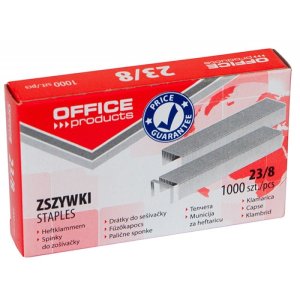 Zszywki OFFICE PRODUCTS, 23 / 8, 1000szt.