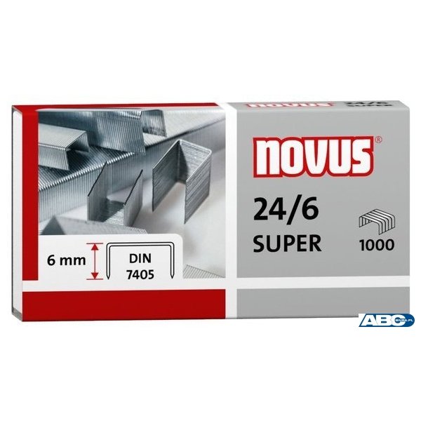 Zszywki 24/6 DIN SUPER 1000sztuk NOVUS 040-0026