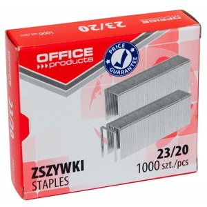 Zszywki OFFICE PRODUCTS, 23 / 20, 1000szt.