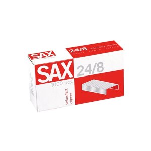 Zszywki SAX, 24 / 8, miedziane, 1000szt.