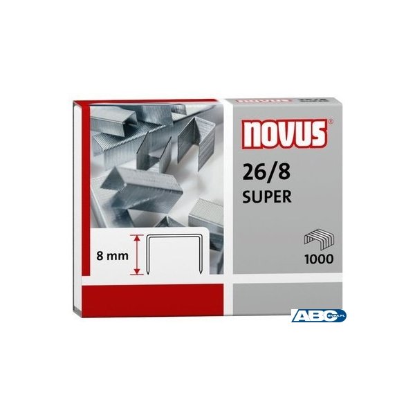 Zszywki 26/8 SUPER 1000sztuk NOVUS 040-0199