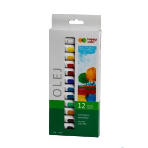 Farba olejna, zestaw 12 kolorów x 12 ml, Happy Color HA 7310 0012-K12